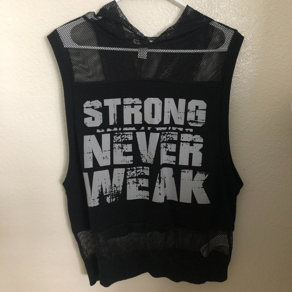 Forever 21 Black & Grey Knit Sleeveless Top
